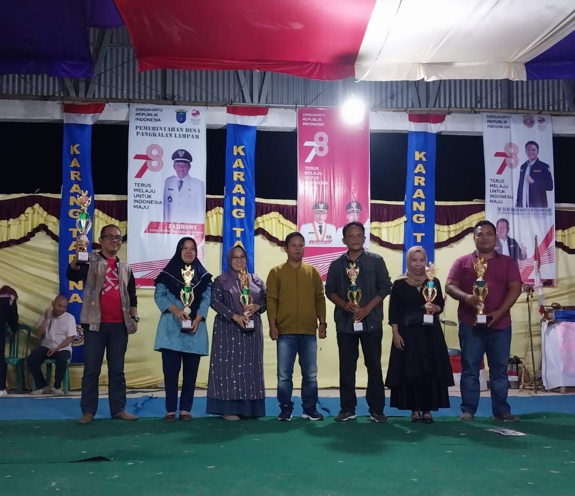 SMPN 1Pangkalan Lampam Juara 1 Tingkat Kecamatan Dalam Rangka HUT Kemerdekan RI Ke 78