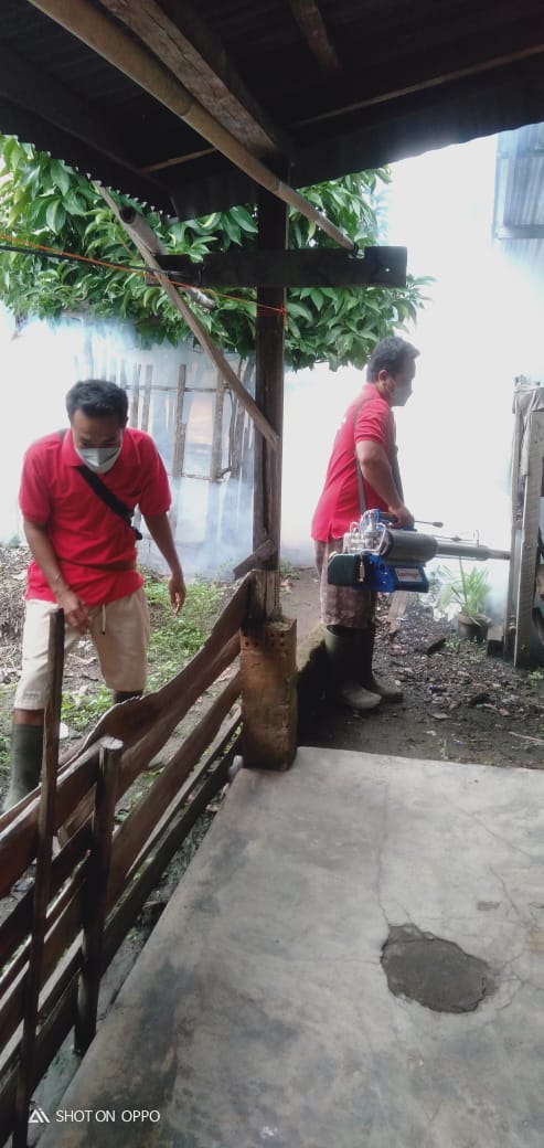 PENYEMPROTAN FOGGING DI DESA SUKAJAYA KEC.GELUMBANG.MUARA ENIM