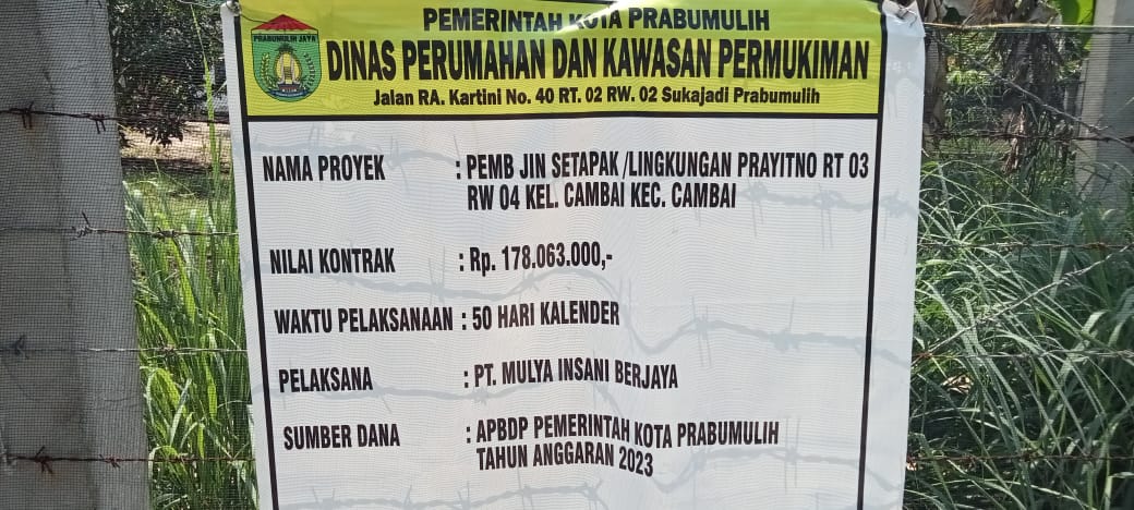 Mirisnya pembangunan di kota prabumulih