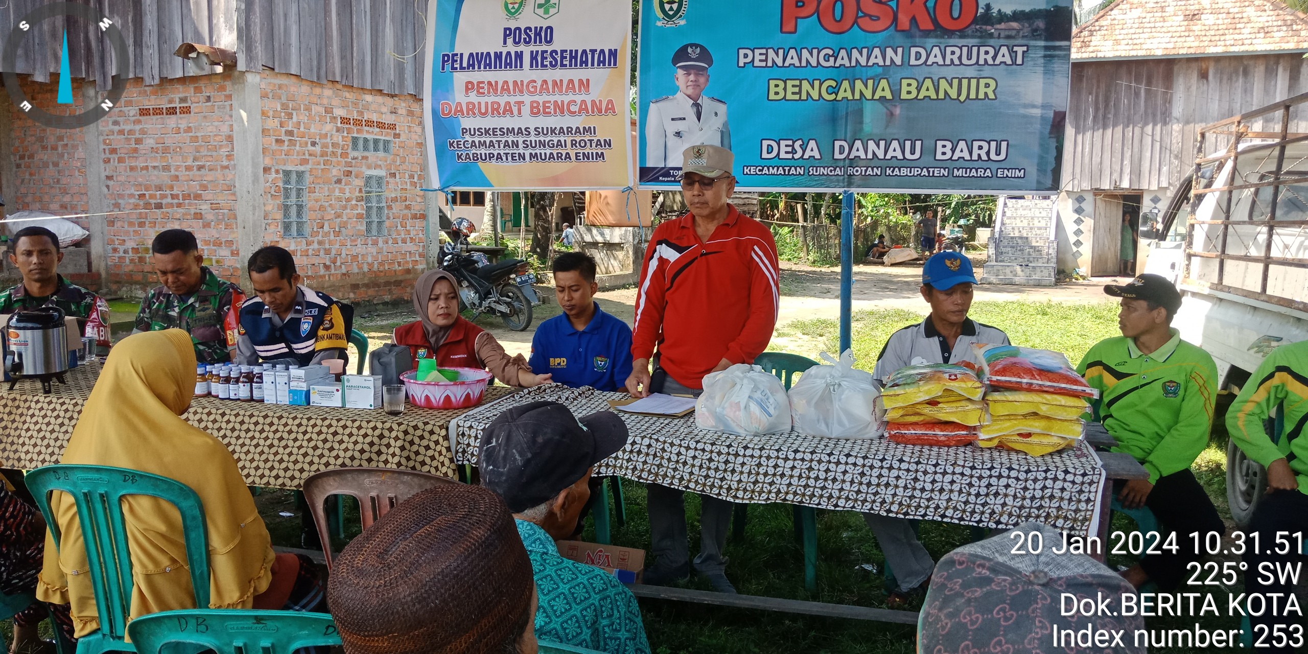 Kesigapan Pemdes Desa Danau Baru atas Tanggap darurat bencana patut di apresiasi