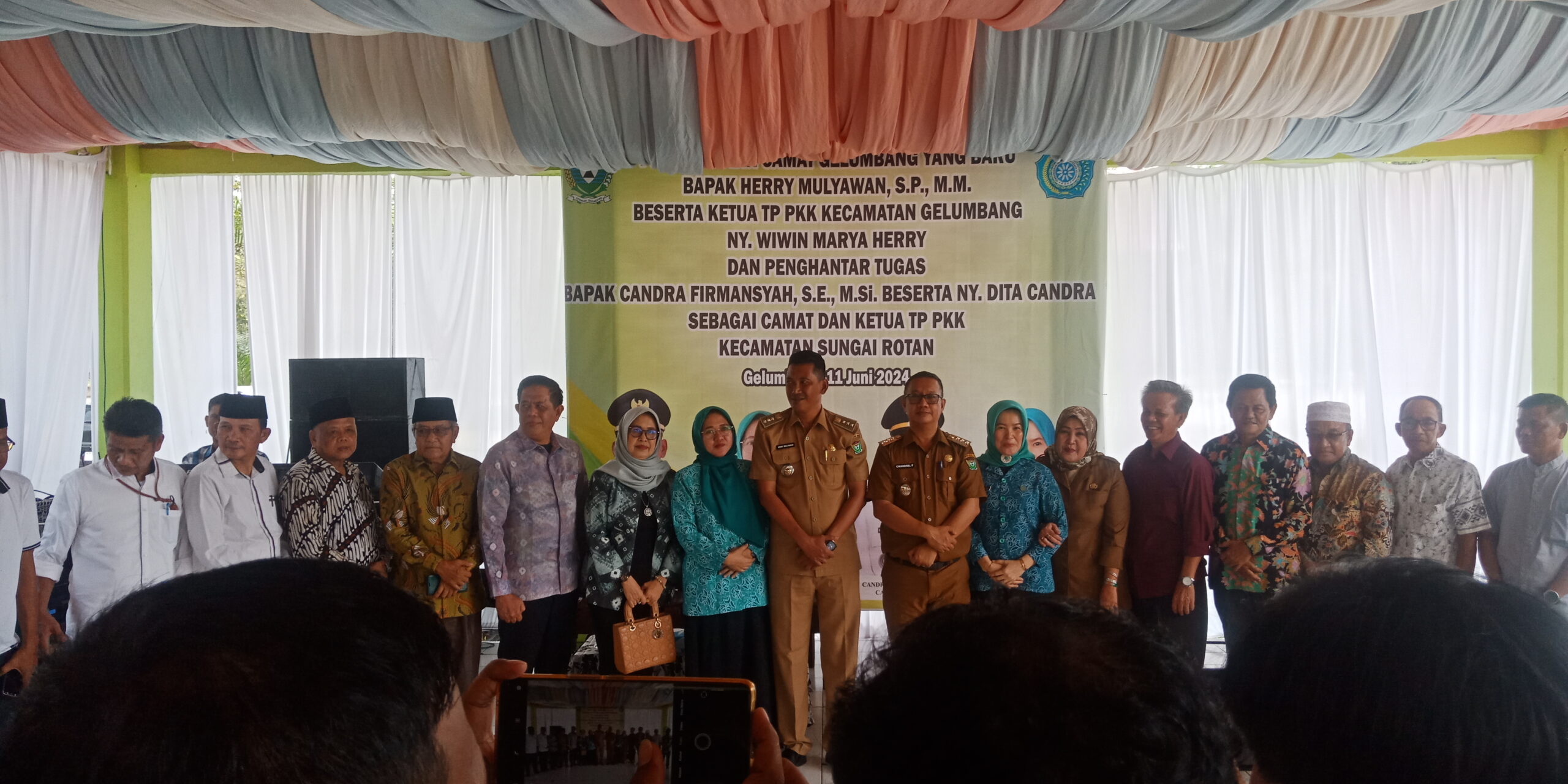 Sertijab Camat Gelumbang Berlangsung Hikmat.